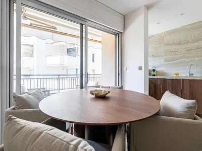Coin salon dans l'établissement Elegant apartment - AC-4P - Cannes