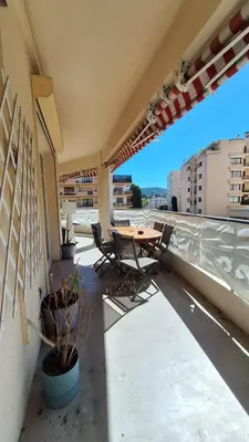 Balcon ou terrasse dans l'établissement Spacieux et lumineux 2 chambres terrasse