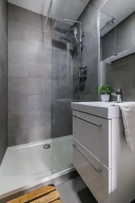 Salle de bains dans l'établissement Évasion Côtière