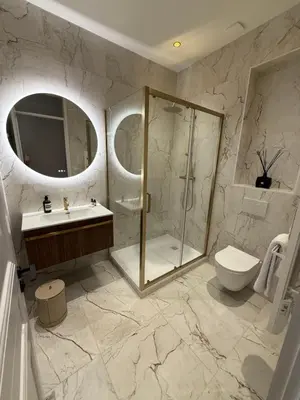 Salle de bains dans l'établissement Maison Dalaise - Cannes