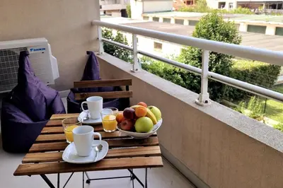 Balcon ou terrasse dans l'établissement Beautiful 2P 39 m2, AC, balcony