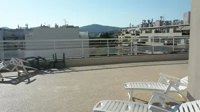 Vue générale sur la montagne ou vue sur la montagne depuis l'appartement