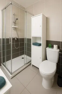 Salle de bains dans l'établissement Charming apartment between beach and center of Juan-les-Pins