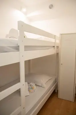 Un ou plusieurs lits dans un hébergement de l'établissement Beautiful vacation apartment - Swimming pool - Parking
