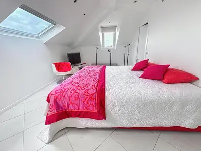 Un ou plusieurs lits dans un hébergement de l'établissement villa lucienne