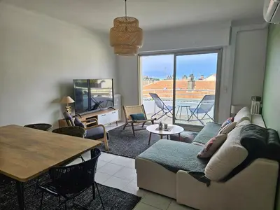 Plan de l'établissement Antibes Carré d'or 3P vue dégagée Plazza