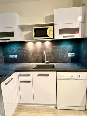 Plan de l'établissement Agréable 2 pièces et son jardin