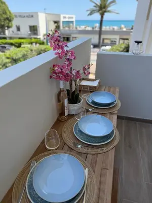 Balcon ou terrasse dans l'établissement Romance Marine , face à la mer
