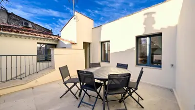 Balcon ou terrasse dans l'établissement Le Palais Aubernon