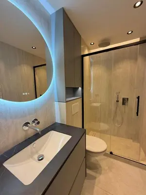 Salle de bains dans l'établissement Juan les Pins - Apartment for 2 people - Wifi & Parking