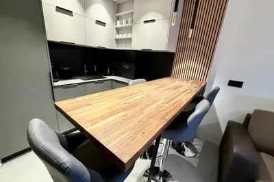 Cuisine ou kitchenette dans l'établissement Juan les Pins - Apartment for 2 people - Wifi & Parking