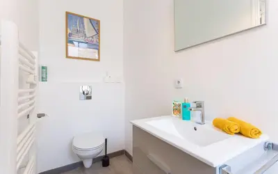 Salle de bains dans l'établissement Aura Apartments by Halldis