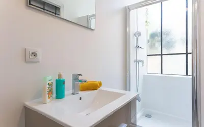 Salle de bains dans l'établissement Aura Apartments by Halldis