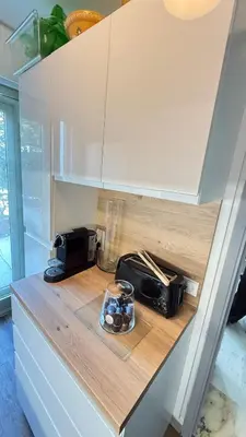 Cuisine ou kitchenette dans l'établissement Studio basse californie cannes