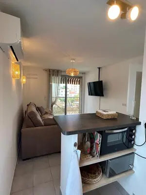 Télévision ou salle de divertissement dans l'établissement Appartement cosy à 200 m de la mer