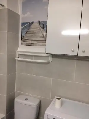 Salle de bains dans l'établissement La caravelle
