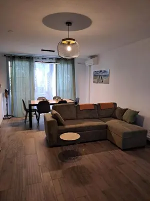 Coin salon dans l'établissement Appartement spacieux
