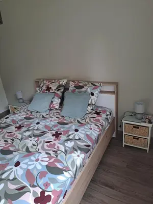 Un ou plusieurs lits dans un hébergement de l'établissement Appartement spacieux