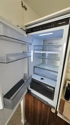 Cuisine ou kitchenette dans l'établissement Deux pièces cosy, front de mer, terrasse et 2 SdB
