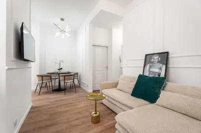 Coin salon dans l'établissement Appartement Montrose - Welkeys