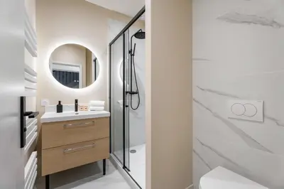 Salle de bains dans l'établissement Appartement Montrose - Welkeys