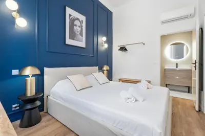 Un ou plusieurs lits dans un hébergement de l'établissement Appartement Prado - Welkeys
