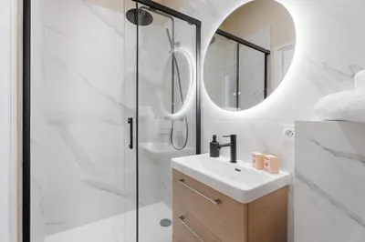 Salle de bains dans l'établissement Studio Bella - Welkeys