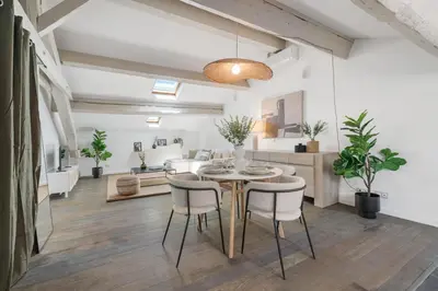 Coin salon dans l'établissement Appartement Reyer - Welkeys