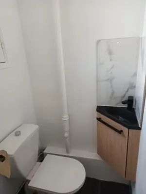 Salle de bains dans l'établissement Appartement 2 chambres à Cannes entièrement rénové