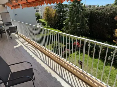 Balcon ou terrasse dans l'établissement Les Jardin de la mer