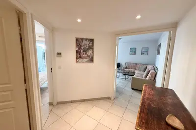 Coin salon dans l'établissement JUAN LES PINS - 2 people - Close to beaches and shops