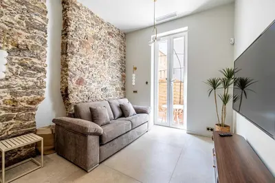 Coin salon dans l'établissement Magnificent apartment - AC-1BR-4P- Cannes