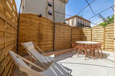 Terrasse ou espace extérieur de l'établissement Magnificent apartment - AC-1BR-4P- Cannes