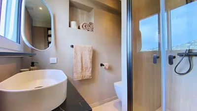 Salle de bains dans l'établissement Cannes Croisette
