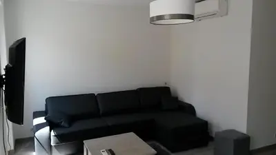 Coin salon dans l'établissement Safranier Townhouse