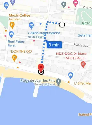 Plan de l'établissement 2Room Apart with AC, 3 min to the beach, Small garage