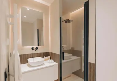 Salle de bains dans l'établissement T2 Neuf et chic à deux pas de la Croisette
