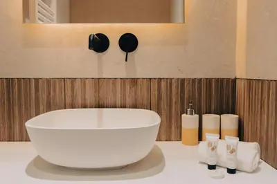 Salle de bains dans l'établissement T2 Neuf et chic à deux pas de la Croisette