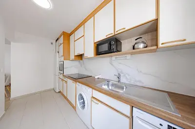 Cuisine ou kitchenette dans l'établissement Cannes 2 bedrooms apartment - 141A