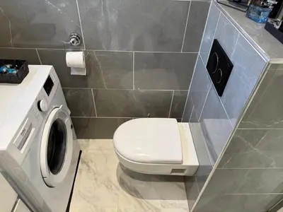 Salle de bains dans l'établissement Studio Azur face à la mer - Parking privé