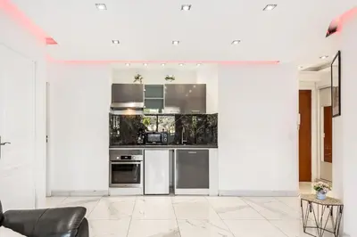 Cuisine ou kitchenette dans l'établissement Mimosas Lovers