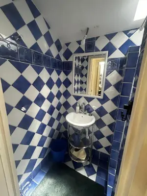 Salle de bains dans l'établissement La Sérénade