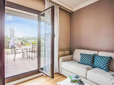 Balcon ou terrasse dans l'établissement Studio Le St Cloud by Interhome