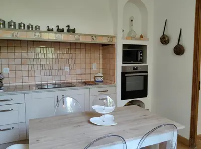 Cuisine ou kitchenette dans l'établissement andibru