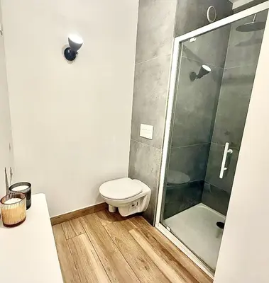 Salle de bains dans l'établissement Studio cosy a juan les pins