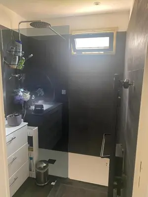 Salle de bains dans l'établissement APP RDC GRANDE TERRASSE 43 m2 air-conditioned apartment MAX 6 PEOPLE
