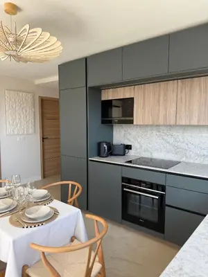 Cuisine ou kitchenette dans l'établissement Square Croisette