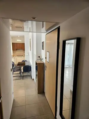 Un ou plusieurs lits dans un hébergement de l'établissement Juan-les-Pins 2-room apartment