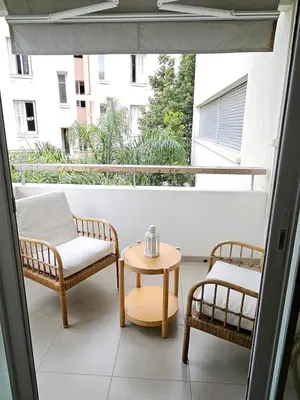 Balcon ou terrasse dans l'établissement Juan-les-Pins 2-room apartment