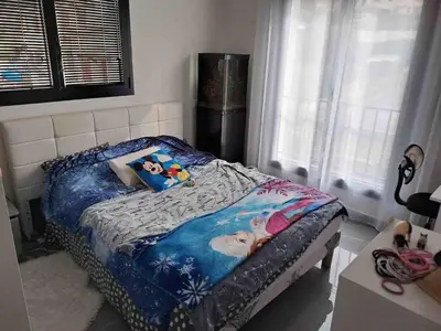 Un ou plusieurs lits dans un hébergement de l'établissement Villa Piscine-Jacuzzi